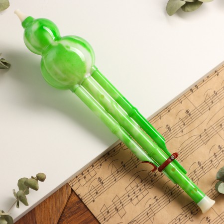 Flute Music Life, Hulushi, Tonality C, Green, 42 x 8.7 x 5 cm-3