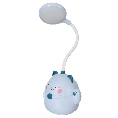 Maneck table lamp LED 3W AKB USB Blue 11.5x10x30 cm Risalux-11
