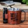 Tourist mug with a flashlight “I carry all my own with me”, 175 ml