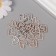 Decor for creativity plastic "Heart with rhinestones" gold set of 20 pcs 1.5x1.5x0.4 cm