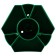 Table stand of Istanm "Maxi Desk", plastic, rotating, green