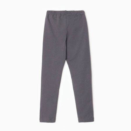 Leggings for girls, graphite color, height 122 cm-3