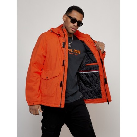 Sports male jacket, size 56, orange color-4