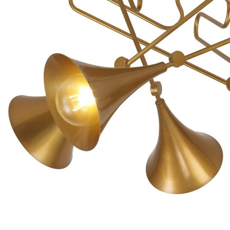 Ceiling chandelier Mantra Jazz, E27, 5x20W, 600 mm, color matte gold-1