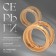 Earrings Metal "Chord" two circles, color gold