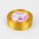 Satin ribbon, 25 mm × 23 ± 1 m, mustard color No. M209