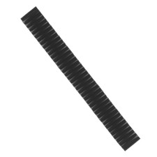 Solomon watch strap, 17 mm, metal, L-15.5 cm, black chrome