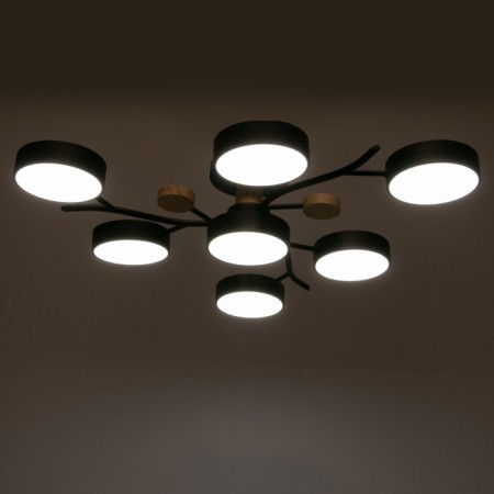 Chandelier 1316/7bk LED 168W 3000-6000K black 74x74x17 cm Bayerlux-3