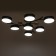 Chandelier 1316/7bk LED 168W 3000-6000K black 74x74x17 cm Bayerlux