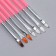 A set of brushes for building and design of nails, 15 pcs, 19 cm, pink color