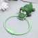 PVC keychain on the T toilet crocodile cable 9.5x5 cm