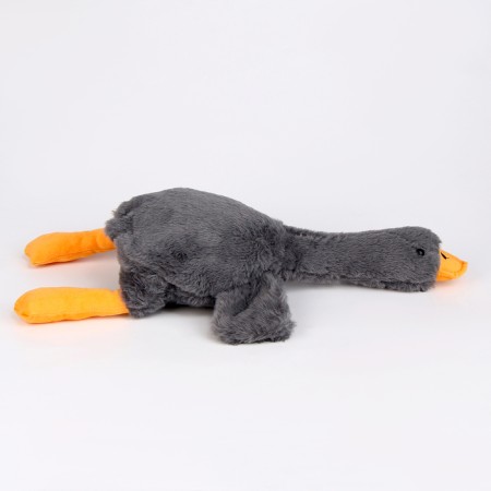 Soft toy "Goose", 50 cm, gray color-3