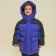 Jacket for boys, height 116 cm, purple color