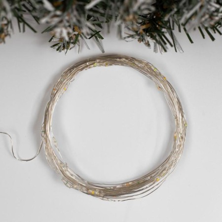 Garland "thread" 5 m Rosa, IP20, silver thread, 50 LED, glow of multi, USB-1
