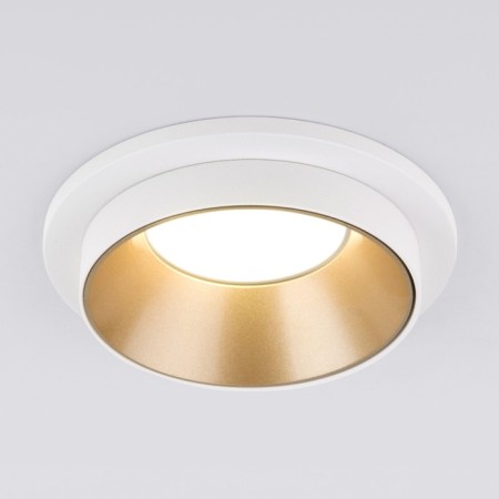 Interceptible Lamp Elektrostandard, Solar, 92x92x42 mm, GU10, gold, white color