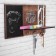 The keywood is wall -mounted with the Happiness shelf.