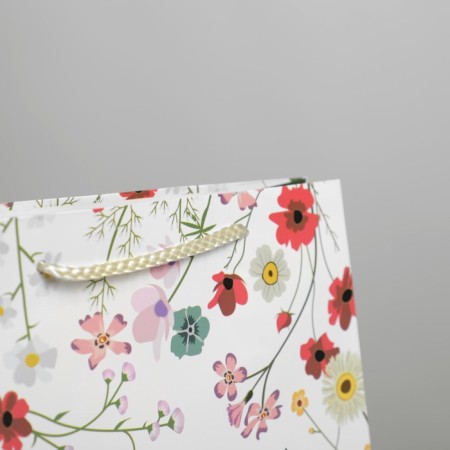 Gift package laminated, packaging, “bloom with happiness”, ml 21 x 25 x 8 cm-4