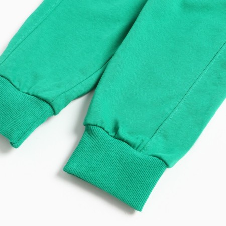 Sports pants for boys, green color, height 86-92 cm-4