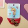 Hair gum "Tenderness" (set 2 pcs) Flower, 4 cm, red