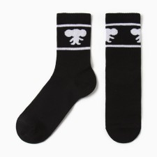 Socks kaftan Cheburashka size 41-44 (27-29 cm) black