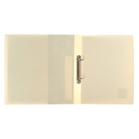 Folder on 2 rings A4, Calligrata, 40 mm, 700 μm, pocket at the end, the color "Milk"-1