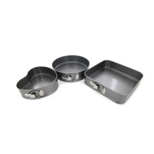 A set of baking forms Bekker, anti -stick coating, size 26x26x6.5 cm, 3 pcs