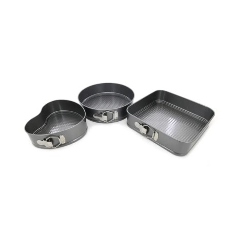 A set of baking forms Bekker, anti -stick coating, size 26x26x6.5 cm, 3 pcs
