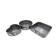 A set of baking forms Bekker, anti -stick coating, size 26x26x6.5 cm, 3 pcs