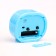 Clock - HELL WITHOULLE "Classic" on legs, discrete move, 10 x 8.5 cm, aa