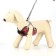 A set of ammunition with a soft harness, m, leash 120 x 1 cm, Osh 28-48 cm, OG 32-52 cm, red 47310