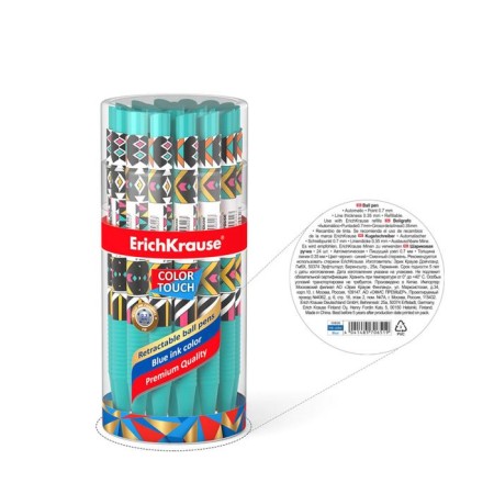 Handle Automatic Erichkrause Colortouch Ornament, Node 0.7 mm, Subtle Letter, Soft Touch case, design with design, blue ink blue-2