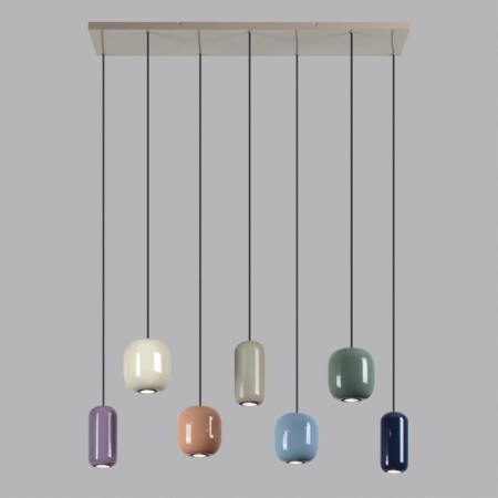 Suspension Ovali GU10 LED 7X4W-1