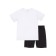 Set for a boy: T -shirt, shorts and bag, height 116 cm