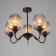 Olivia chandelier 5x60W E27 black