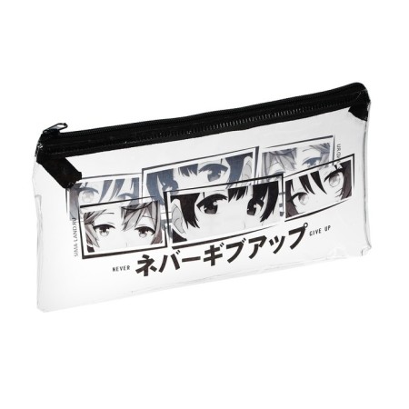 Penal soft 1 compartment, 95 x 205 mm, flat, PVC, calligrata "anime"-1
