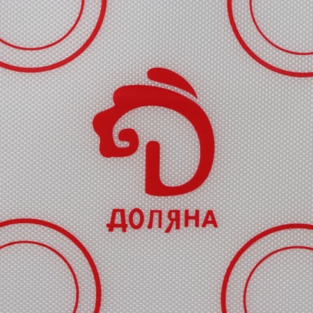 Reinforced rug for pasta Dolyana "Macaron", silicone, 40 × 30 cm-2