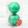 Set of balls plastic D-8 cm, 2 pcs "gloss" green