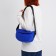 Youth bag with a zipper, blue color