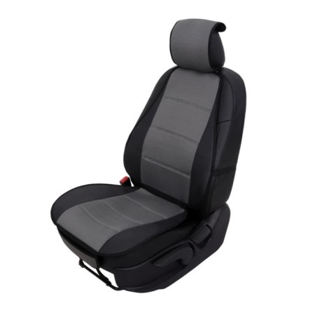 Press on the seat universal Voin Simple, eco -leather+polyester, 1pc, gray