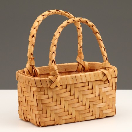 Wicker basket, 20 x 11 x 10.5/22 cm, sequoia