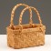 Wicker basket, 20 x 11 x 10.5/22 cm, sequoia