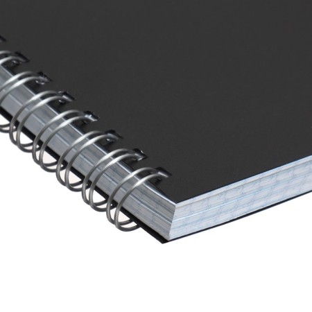 Notebook on the crest A5 96 sheets in the Calligrata cage black, plastic cover, offset unit-3
