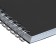 Notebook on the crest A5 96 sheets in the Calligrata cage black, plastic cover, offset unit