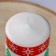 New Year's Candle-Cylinder "Scandinavian patterns. Fir tree", 6x10 cm, 30 hours, 227 g