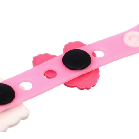 Silicone Bracelet with interchangeable jibitsami, 3 jibits included, cats aristocrats-1