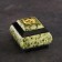 Casket "Ural Queen", 8x8x6.5 cm, natural stone, coil