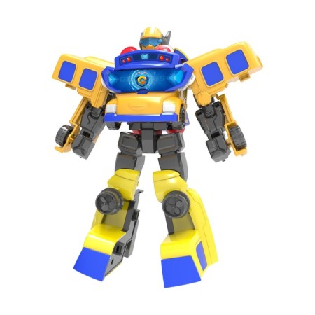 Gogo Bus robot transformer, school bus and captain, 2 in 1