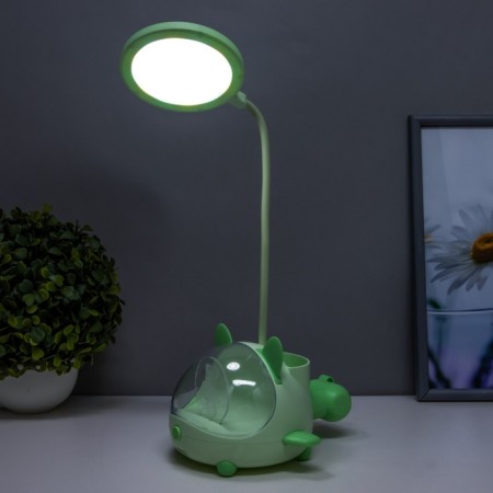 Board Lamp "Cute Bear" LED 3.5W USB AKB Green 12x15x32 cm Risalux-2