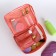 Road cosmetic bag, 2 parts with lightning, pink color