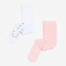 A set of tights of crumb I am a “flower”, height 74-80 cm, white/pink color